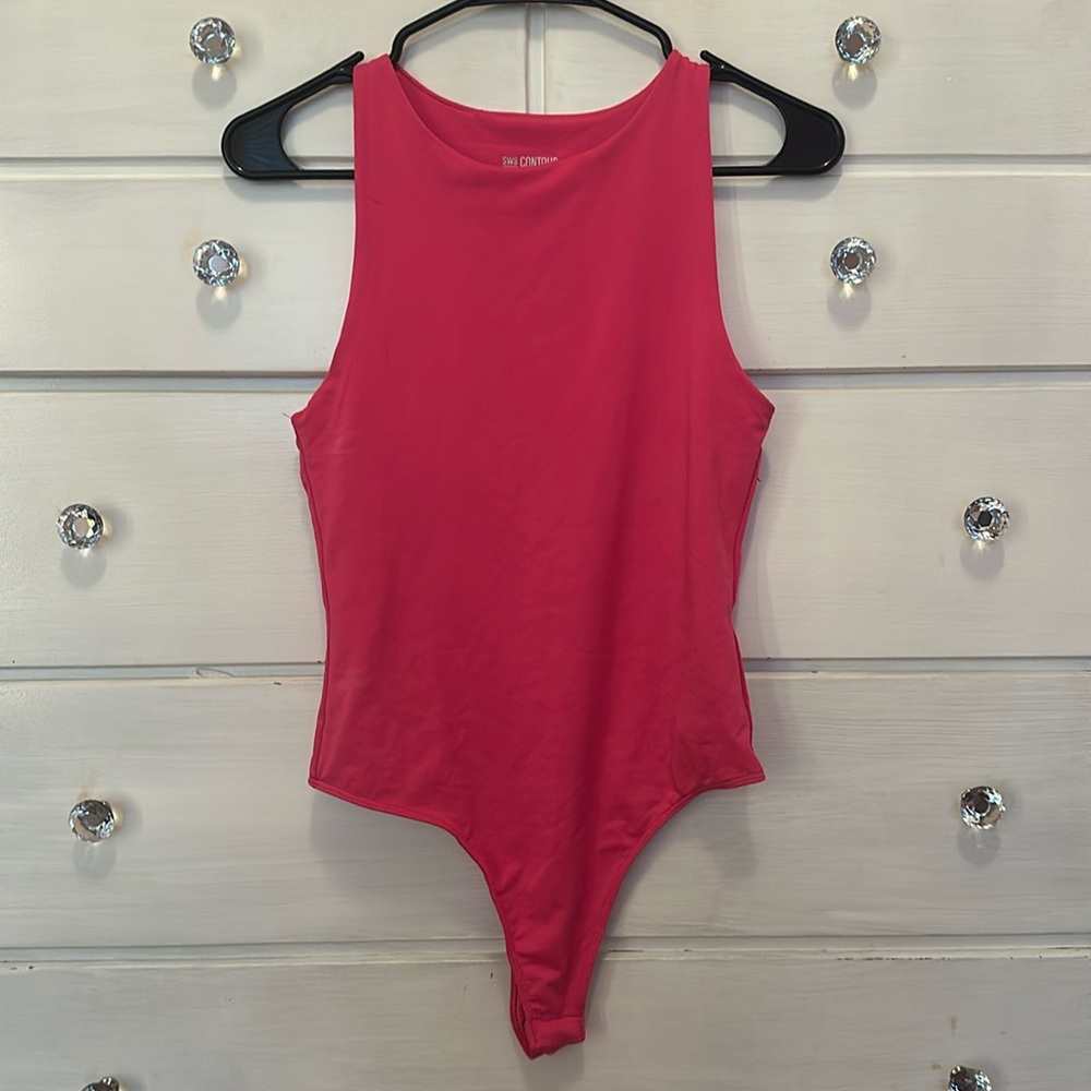 hot pink bodysuit